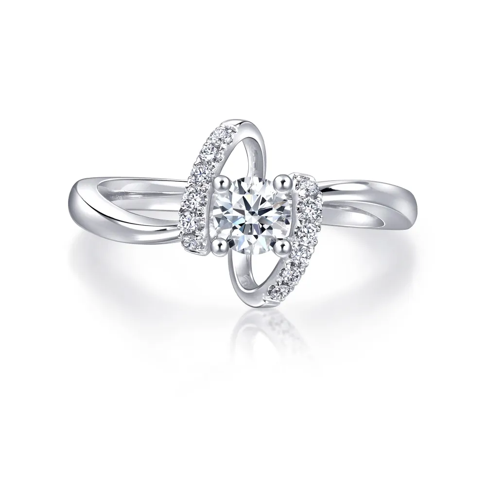 【點睛品】GIA 30分 鑽之頌 18K金鑽石戒指
