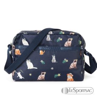 【Lesportsac】側背隨身包(海島貓咪)