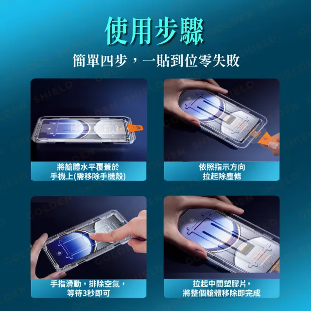 【GOLDEN SHIELD】高清滿版玻璃貼秒貼 保護貼適用iPhone Duo 摺疊機保護貼 i18 蘋果摺疊機 除塵定位神器