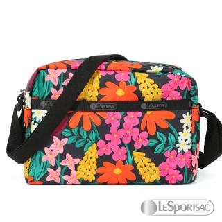 【Lesportsac】側背隨身包(繁花盛開)