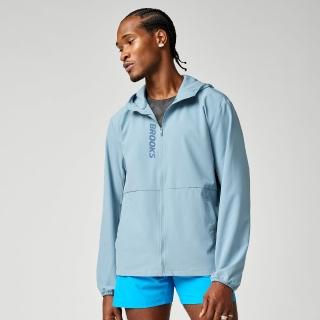 【BROOKS】男外套 Canopy 防潑水外套 薄霧藍 (211582468)