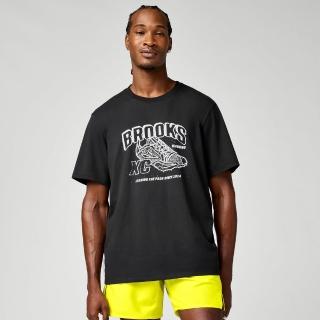 【BROOKS】男短袖上衣 Graphic 短袖上衣 經典黑/XC鞋圖 (211591097)