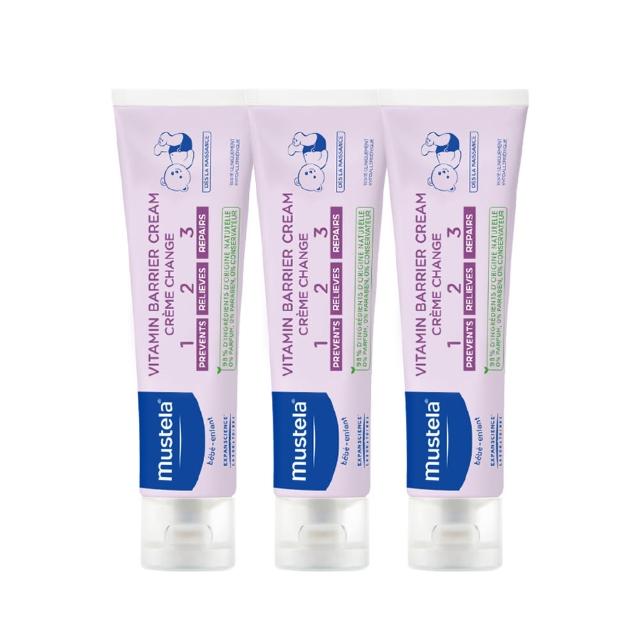 【Mustela 慕之恬廊】衛蓓欣VBC全效護膚膏100mlX3入(123護膚膏 屁屁膏 公司貨 台灣獨家總代理)