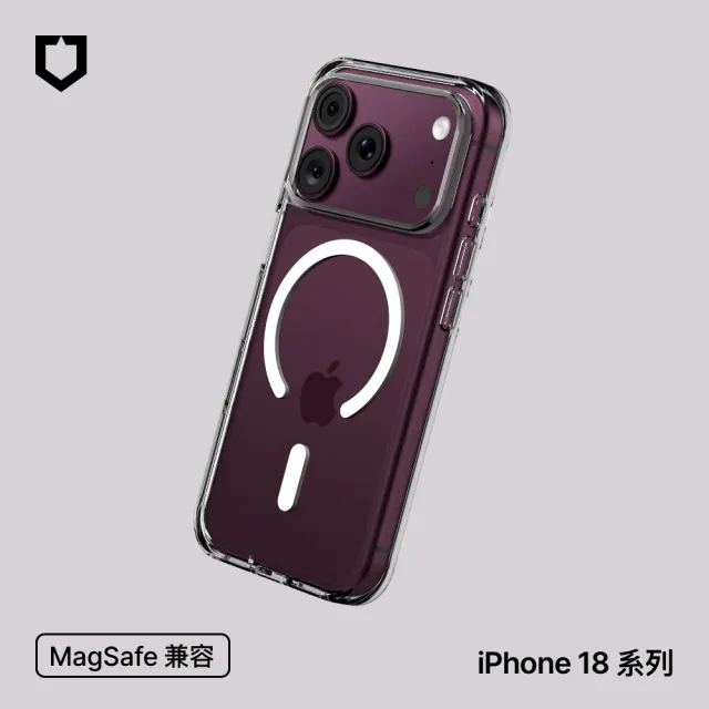 【RHINOSHIELD 犀牛盾】iPhone 18 Pro/18 Pro Max Clear MagSafe兼容 抗黃化透明防摔磁吸手機殼