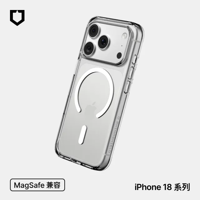 【RHINOSHIELD 犀牛盾】iPhone 18 Pro/18 Pro Max Clear MagSafe兼容 抗黃化透明防摔磁吸手機殼