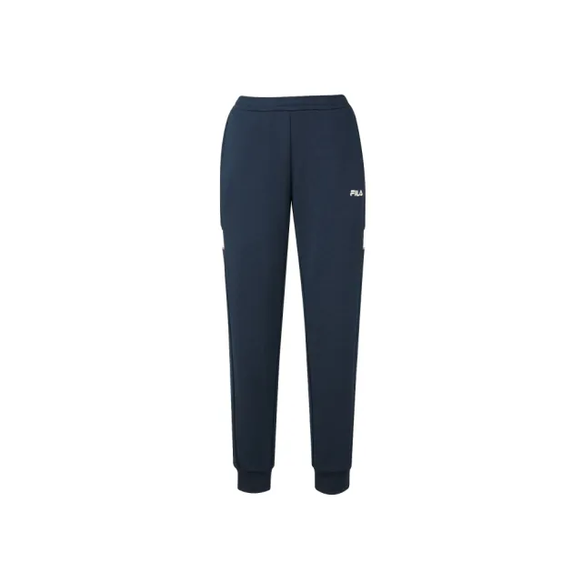【FILA】女針織束口長褲-丈青 5PNA-5716-NV