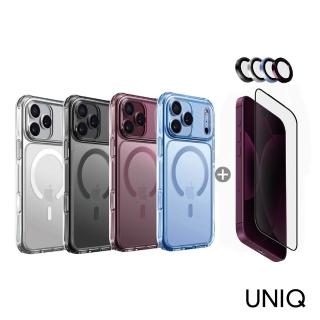 【Uniq】iPhone 18 Pro Max Lifepro Xtreme超透亮磁吸防摔雙料手機殼+滿版高畫質保護貼+鏡頭貼 三件組