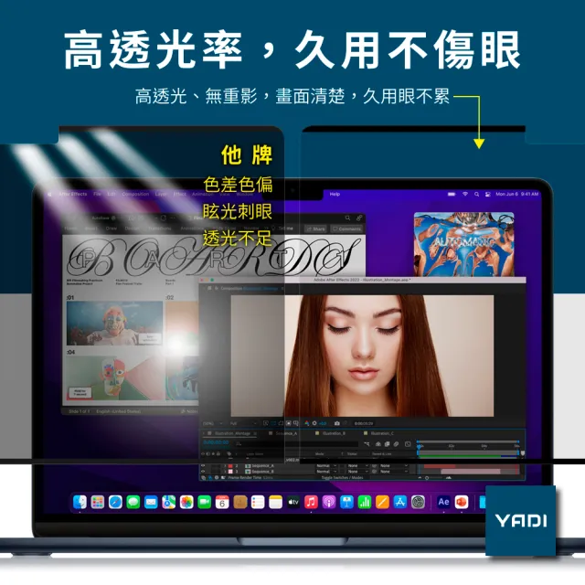 【YADI】PC 獨特磁吸 Acer Nitro V 15 ANV15-52 15.6 吋 16:9 2025 專用 水之鏡防窺片