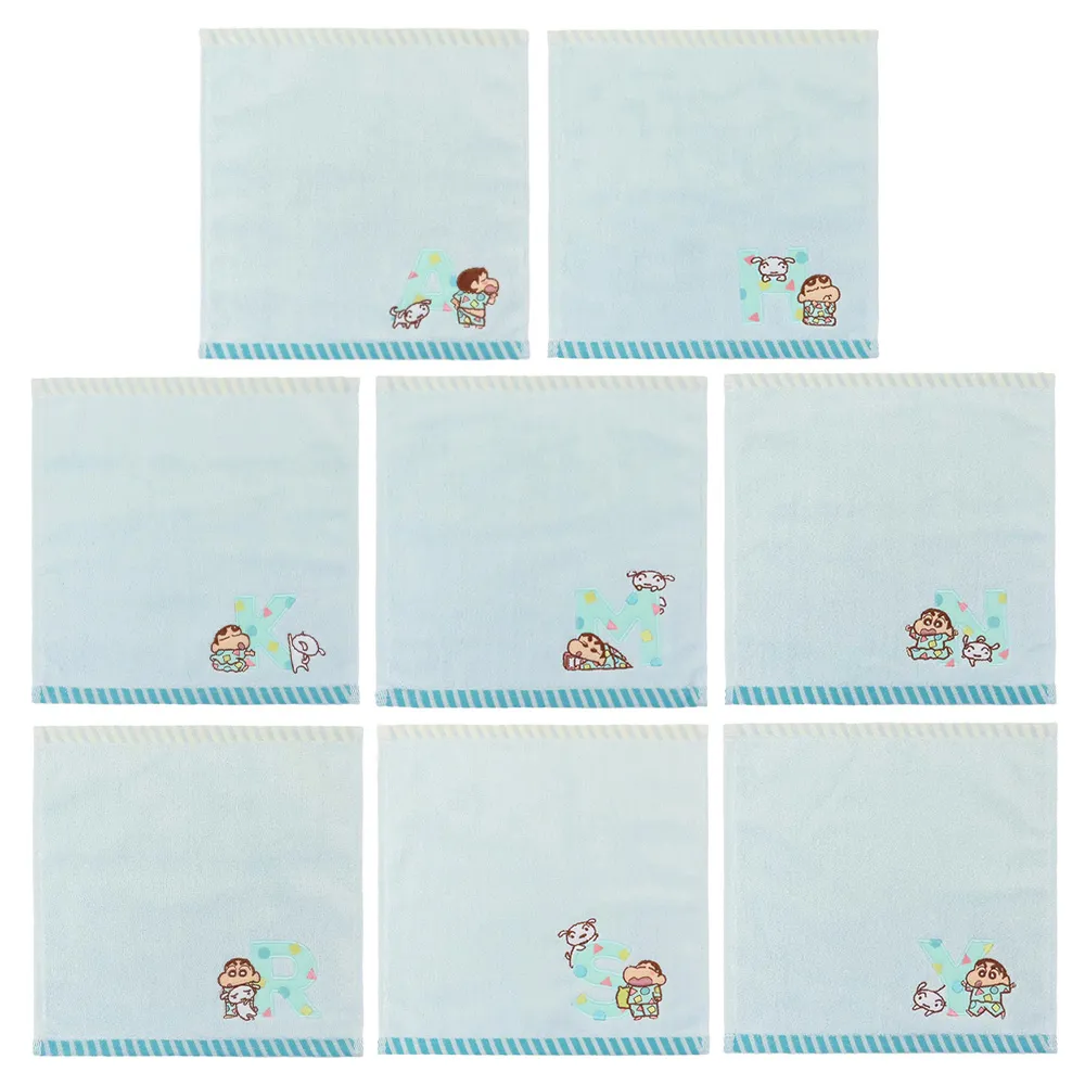 【T’S FACTORY】蠟筆小新 純棉刺繡方巾 純棉手帕
