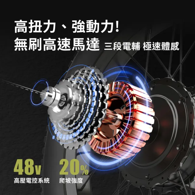 【CyberCycle】Antelope 大羚羊 - 20吋 強動力x前避震 多功能胖胎電輔車(親子車/胖胎車)