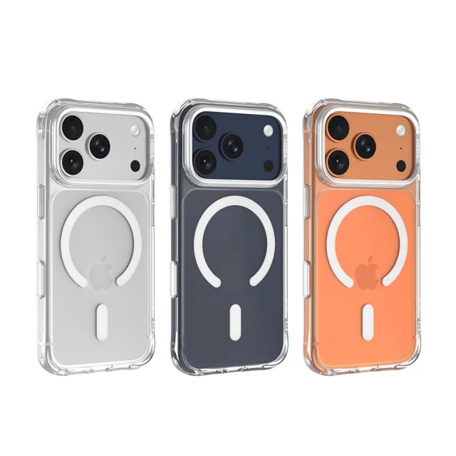 【HODA】iPhone 18/17 系列 MagSafe 晶石Ultra玻璃軍規防摔保護殼