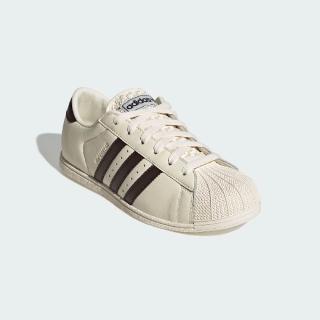 【adidas 愛迪達】休閒鞋 Superstar Lo Pro 女鞋 米色 經典 貝殼頭 皮革 KK0422