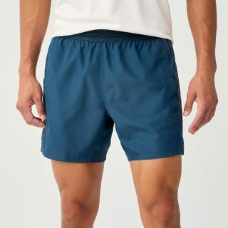 【BROOKS】男短褲 Dash 奔跑反光慢跑短褲 6吋 靛藍反光字 (211608411)