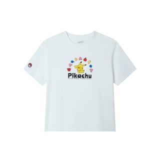 【GIORDANO 佐丹奴】女裝寶可夢印花短袖T恤 Pokemon系列(02 皎白)