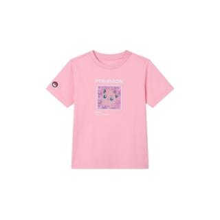 【GIORDANO 佐丹奴】童裝寶可夢印花短袖T恤 Pokemon系列(74 嬌粉紅)