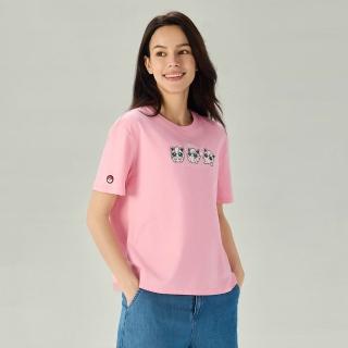 【GIORDANO 佐丹奴】女裝寶可夢印花短袖T恤 Pokemon系列(74 嬌粉紅)