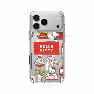 【RHINOSHIELD 犀牛盾】iPhone 18系列 Clear透明防摔磁吸手機殼/Sticker-Hello Kitty生活小物(Hello Kitty)