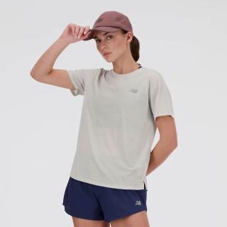 【NEW BALANCE】NB 上衣 女款 短袖上衣 運動 美規 灰 WT41253AHH