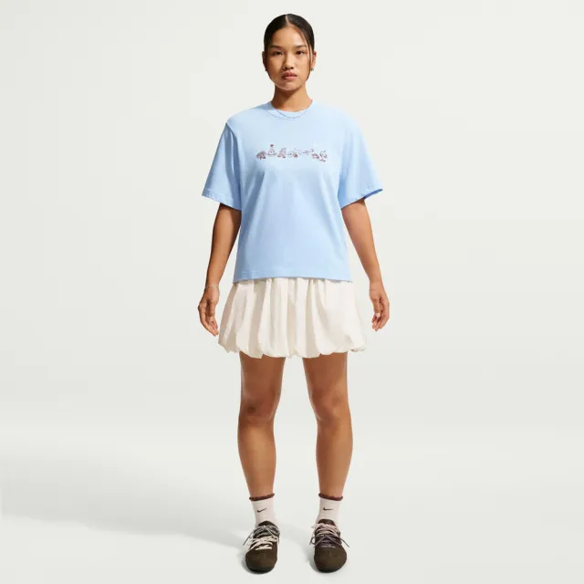 【NIKE 耐吉】短袖上衣 女 T恤 寬鬆 AS W NSW SS TEE BOXY 藍 IW1213-407(3S4999)