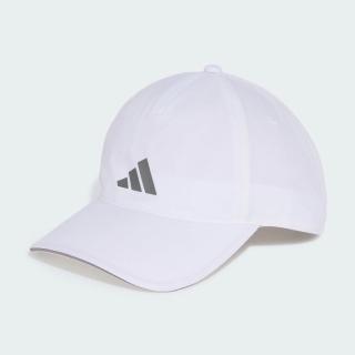 【adidas 愛迪達】帽子 運動帽 棒球帽 遮陽帽 吸濕排汗 BBALL CAP CLIMA 白 KV5284(3863)