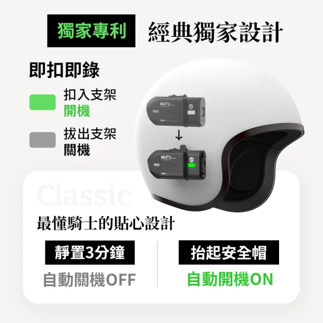 【MUFU】V20S Pro雙鏡頭機車行車記錄器(不含記憶卡)