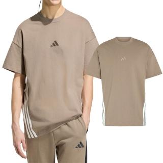 【adidas 愛迪達】M Ak 3S Tee Lo 男款 卡其色 棉質 T恤 運動 休閒 短袖 KS5205