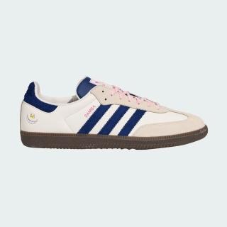 【adidas 愛迪達】Samba OG 男女 休閒鞋 復古 麂皮 流行 粉紅 藍 Disney(KH5899)