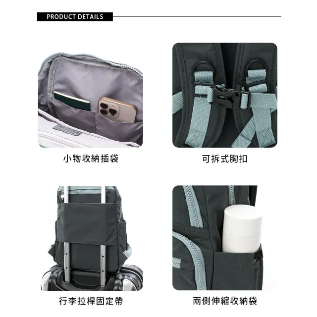 【金安德森】迷霧森林 休閒機能後背包(灰色)