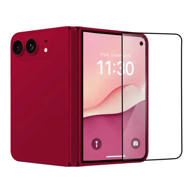 【GOLDEN SHIELD】高清滿版玻璃貼 保護貼適用iPhone Duo 摺疊機保護貼 18 fold i18 蘋果摺疊機