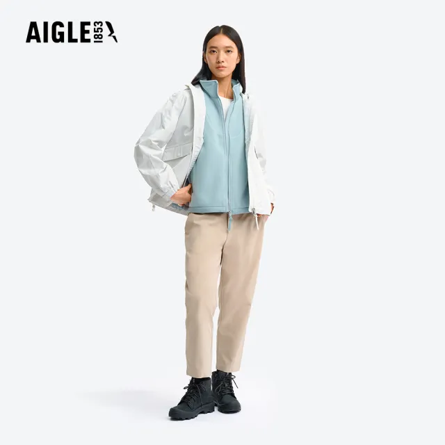【AIGLE】女 POLARTEC 刷毛保暖背心｜AG-5A232A251 迷霧藍(女背心 保暖背心 刷毛外套 刷毛背心)
