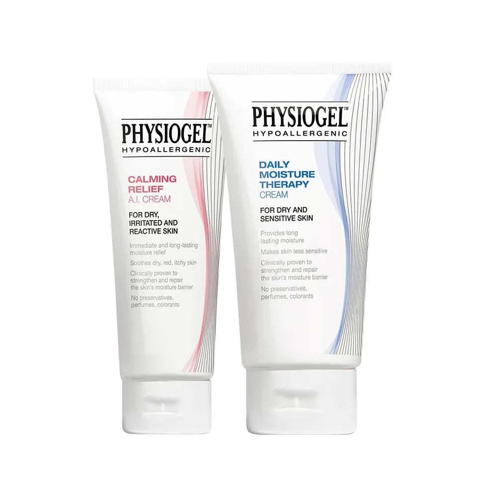 【PHYSIOGEL 潔美淨】雙星舒敏修護1+1組(AI乳霜100ml+層脂質乳霜150ml)