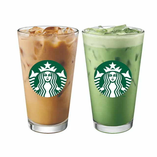【STARBUCKS 星巴克】大杯那堤+大杯醇濃抹茶那堤雙杯組-E