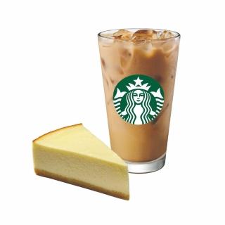 【STARBUCKS 星巴克】大杯那堤+經典起司蛋糕-E