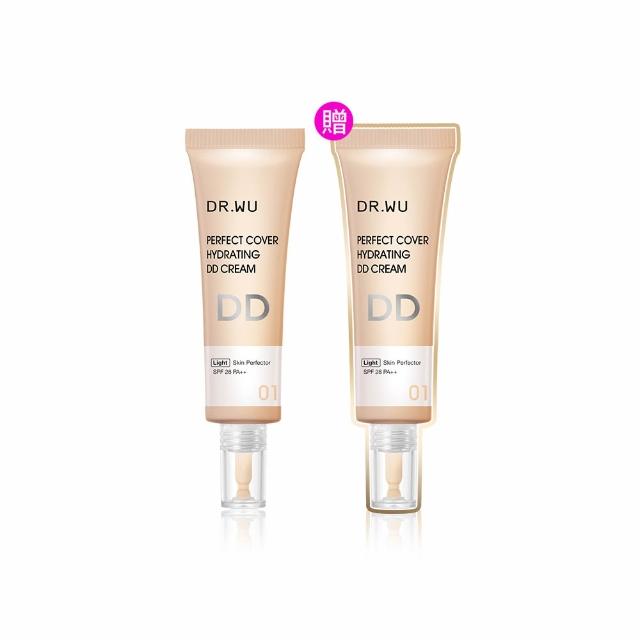 【DR.WU 達爾膚】超完美保濕DD霜SPF28 40ML(明亮色 2入組)