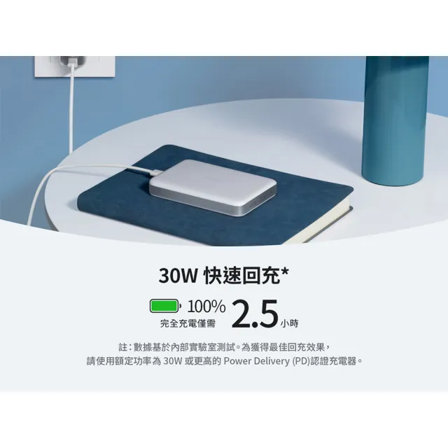 【Anker】官方授權直營 A1664超薄磁吸行動電源10000mAh Qi2 30W(黑白粉綠 Wh標示/MagSafe/溫度監控/輕薄)