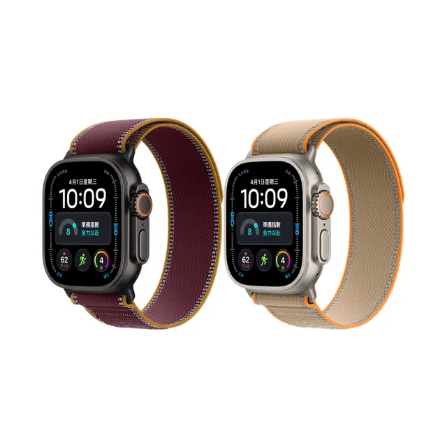 鋼化保貼組【Apple】Apple Watch Ultra 4 GPS+Cellular 49mm(鈦金屬錶殼搭配越野錶環)