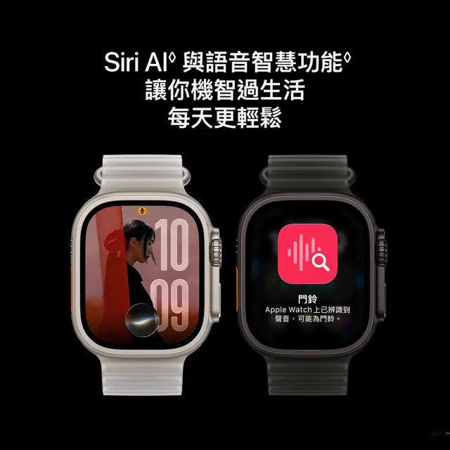 鋼化保貼組【Apple】Apple Watch Ultra 4 GPS+Cellular 49mm(鈦金屬錶殼搭配越野錶環)