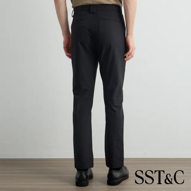【SST&C】男裝_黑色輕防潑水修身版休閒褲81126916012(限時85折)