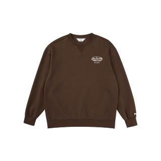【FILA】男長袖圓領T恤-棕色 1TEA-5402-BN