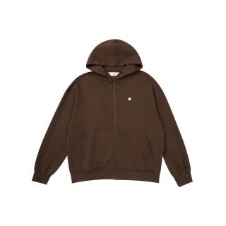 【FILA】男針織連帽外套-棕色 1JKA-5405-BN