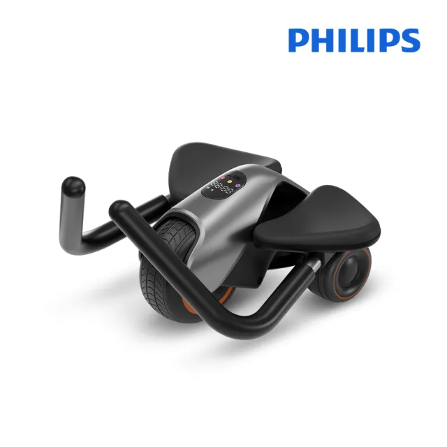 【Philips 飛利浦】FIT3403D 飛利浦雙模式迴力健腹輪(回彈健腹/擴胸/練腹肌/腹肌滾輪)