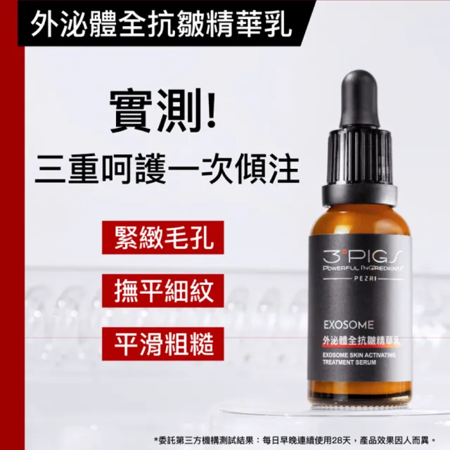 【PEZRI 派翠】外泌體全抗皺精華乳30ml(EXOSOME 超能外泌體)