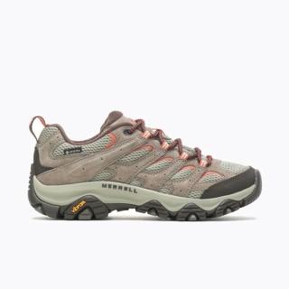 【MERRELL】Moab 3 GTX 女 戶外鞋 郊山 健行 防水 止滑 黃金大底 拿鐵棕(ML500230)