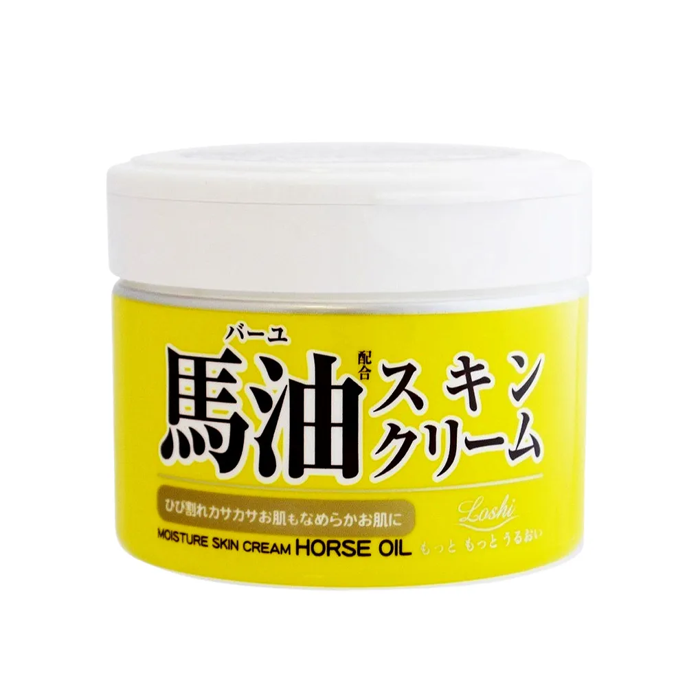 【Loshi】日本ROLAND馬油保濕乳霜220g(國際航空版)
