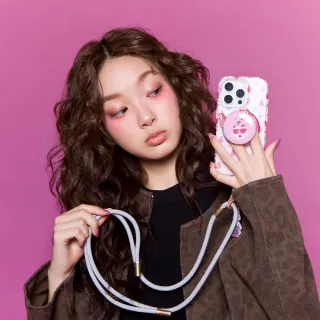 【HAPPYFACE】甜心格紋EMMA配件支架 櫻花粉(HC0109)