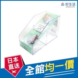 【GOOD LIFE 品好生活】日本製 化妝品/保養品用2分格斜口收納架