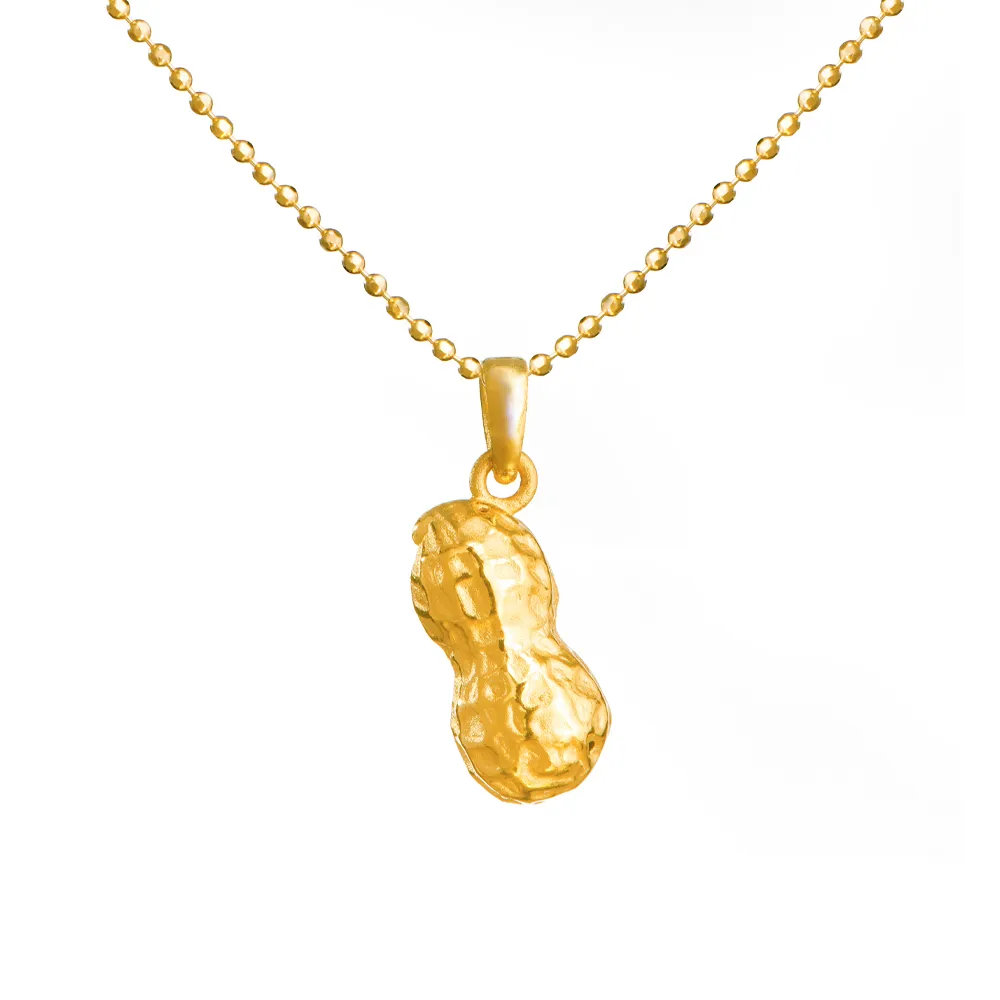 【Just Gold 鎮金店】長長久久 黃金吊墜(不含鍊)