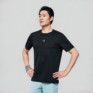 【GIORDANO 佐丹奴】男裝修身彈力涼感短袖T恤(09 標誌黑)