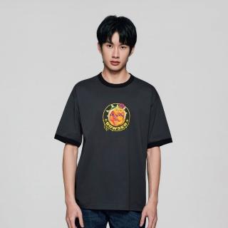 【GIORDANO 佐丹奴】男裝印花短袖T恤 超級瑪利歐銀河電影版系列(10 原子灰)