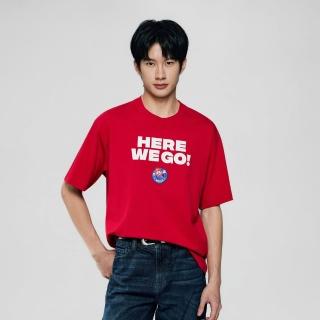 【GIORDANO 佐丹奴】男裝印花短袖T恤 超級瑪利歐銀河電影版系列(39 高貴紅)